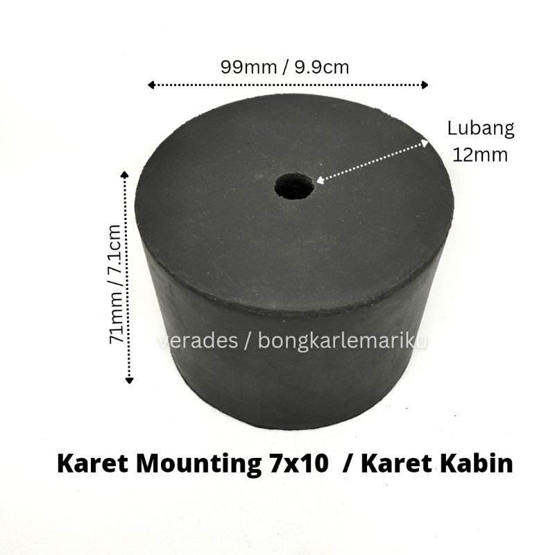 Karet Mounting 7x10 / Karet Dudukan Mesin Kabin