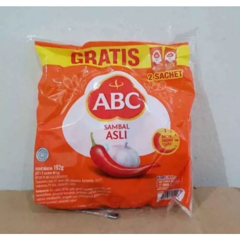 

sambal ABC sachet isi 22