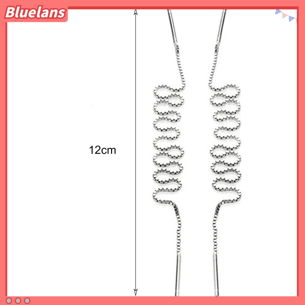 Bluelans Women Fashion Korean Style Super Long Chain Line Long Paragraph Charm Earrings