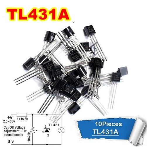 10 Pcs TL / KA 431A TL / KA 431A TL / KA 431A Programmable Shunt Regulator Tl431A isi 10 buah