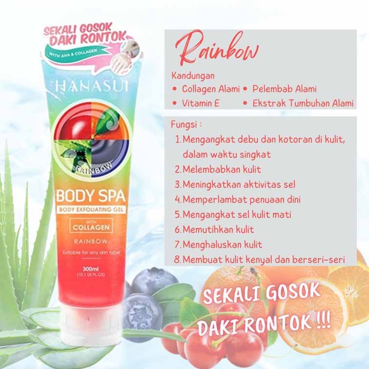 HANASUI BODY SPA BODY EXFOLIATING GEL WITH COLLAGEN