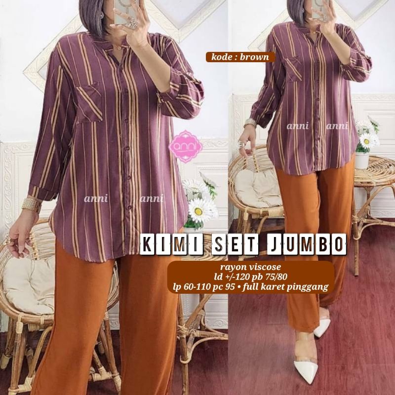 KIMI SET JUMBO | PAKAIAN SET WANITA | BY ANNI
