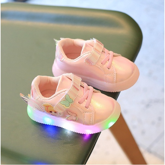 Sepatu Anak Import New PERI TINKERBELL A16 IMPORT SEPATU ANAK LED