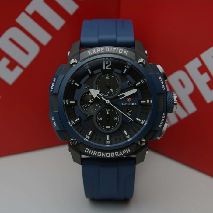 Wtb005 Jam Tangan Expedition E6781M Blue Terpercaya