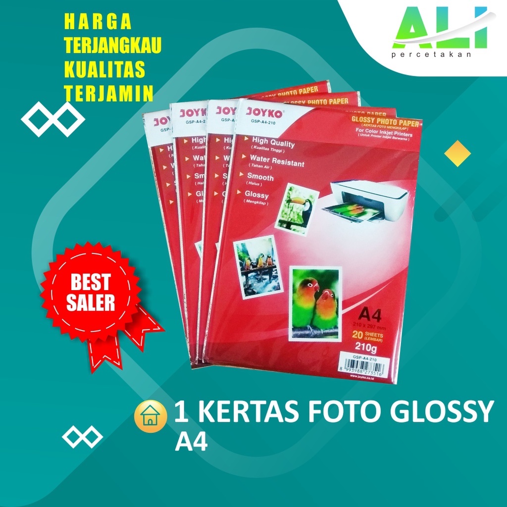 

Kertas Photo Joyko Glossy Paper A4 230gsm