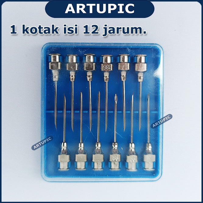 Jarum Suntik Hewan Besar 18G x 1 inch Vaksin Ternak Kambing Domba Anjing Vet Needle Stainless Steel 18 G x 1&quot;