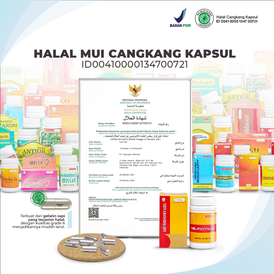 NEUROTENS Herbamed ORIGINAL Obat Herbal Alami Menurunkan Tekanan Darah Tinggi &amp; Hipertensi