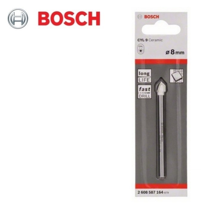 BOSCH CYL 9 Ceramic Tile Drill Bits / Mata Bor Tombak 8 mm (164)