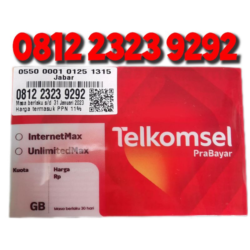 NOMER CANTIK TELKOMSEL SERI ABAB CDCD 2323 9292