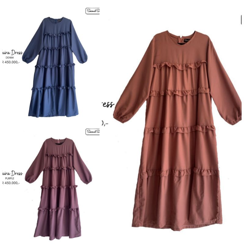 Second Sign Safaira Dress - Dress Muslim Terbaru