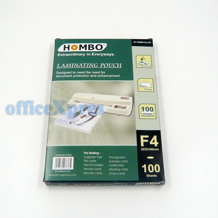 

Limited Laminating Film Ukuran F4 Hombo