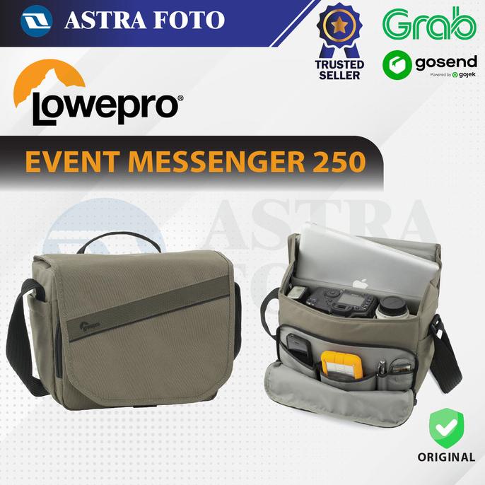 [ Promo ] Tas Kamera Shoulder - Lowepro Event Messenger 250 - Drone Kamera Dan Aksesoris