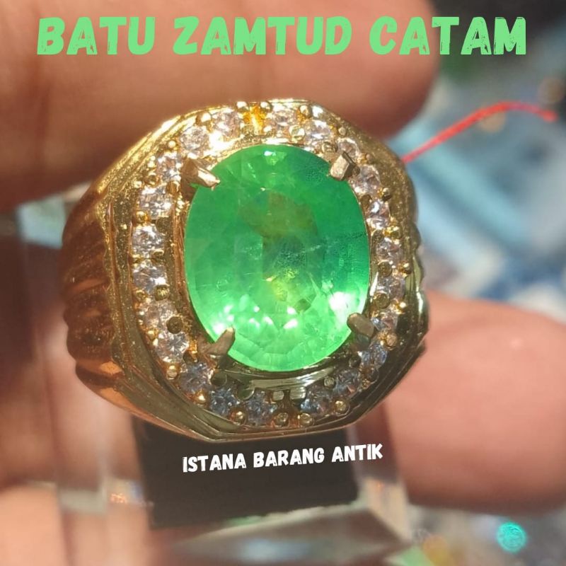 CINCIN BATU PERMATA ZAMRUD CATAM TOP QUALITY