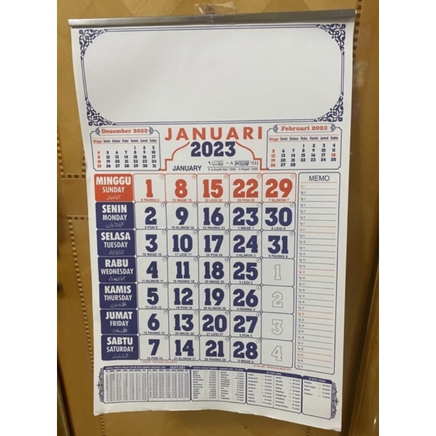 (MANYTHING) Kalender dinding tahun 2023  - Kalender murah