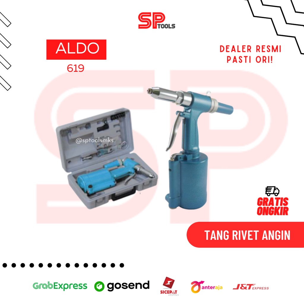 TANG RIVET HIDROLIK / AIR RIVERTER ANGIN KOMPRESOR ALDO 619