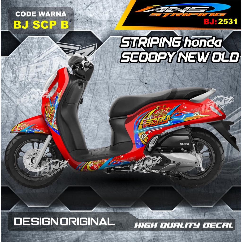 VARIASI STICKER HONDA SCOOPY FULL BODY / STICKER VARIASI SCOOPY TERBARU  / STICKER SCOOPY