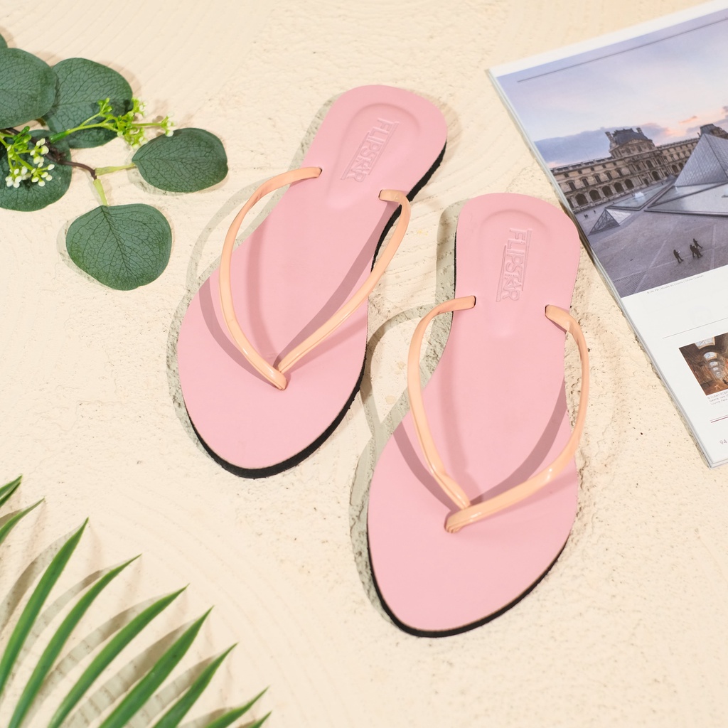 Sandal Jepit Rubi Wanita Feminim Pink Color | Sandal Jepit Simple elegan