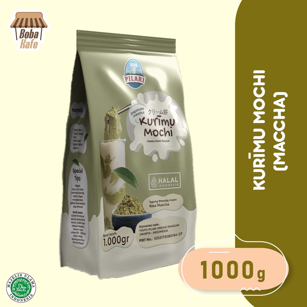 

KURIMU MOCHI RASA MACCHA - TEPUNG MOCHI - CREAM MOCHI RASA MACCHA 1KG