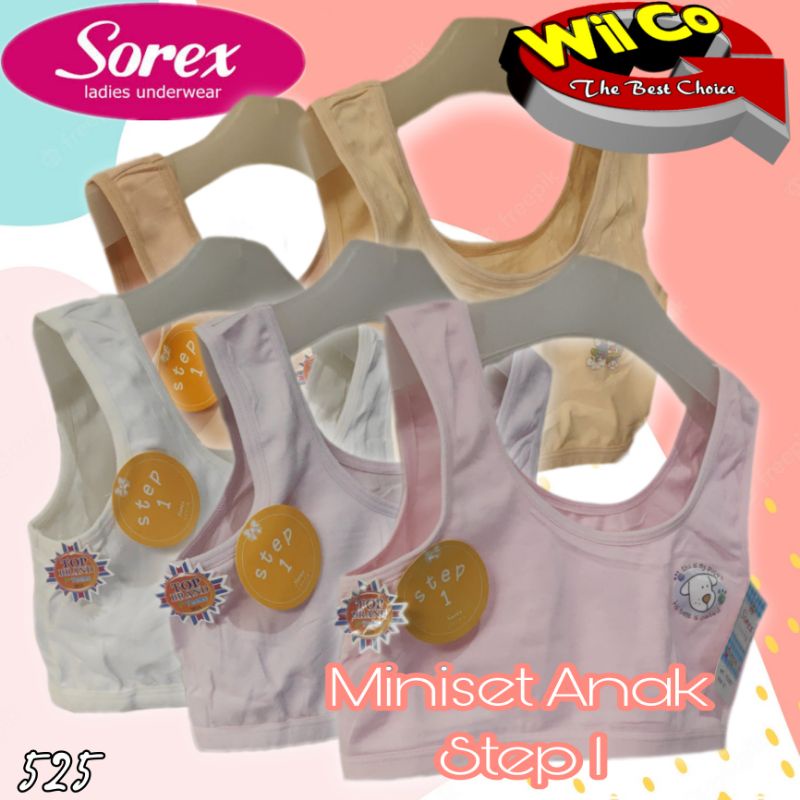 K525 - [Harga Per 1 Pcs] MINISET ANAK WANITA PAKAIAN DALAM ANAK SOREX YOUNG STEP 1 FREE SIZE