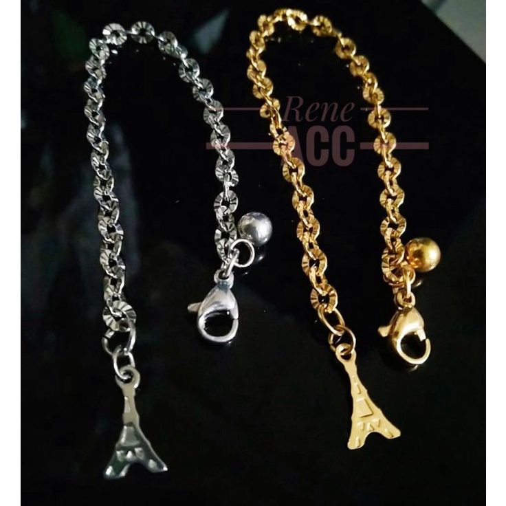 Gelang Titanium Wanita Rantai Nori Kating 18 cm