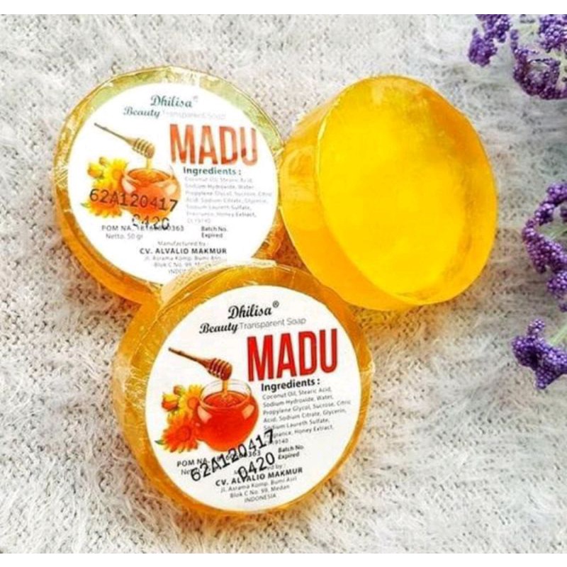 Boliya Brightening Transparent Soap Madu 40gr [ BPOM ] / Sabun Madu