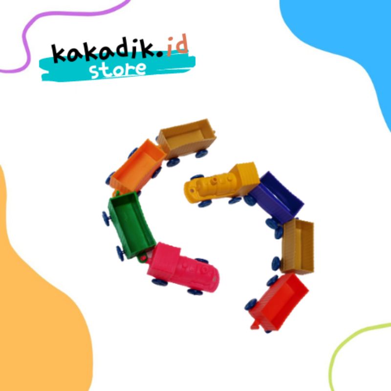Mainan Kereta Warna Jadul / Kereta Mini / Kereta Gandeng