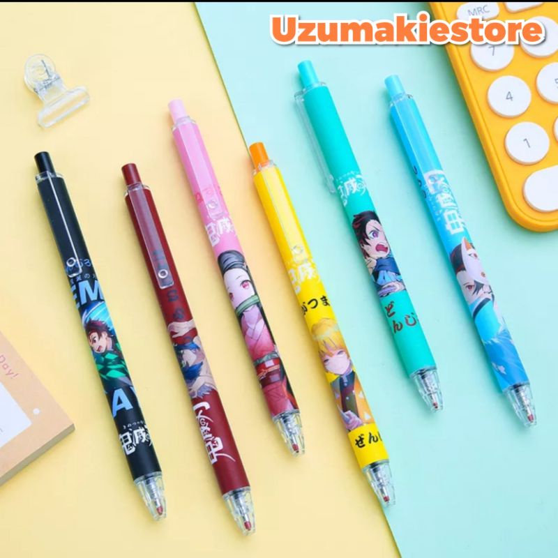 

Pulpen Karakter Anime Kimetsu No Yaiba Tanjiro Nezeko Zenitsu Inosuke Giyu