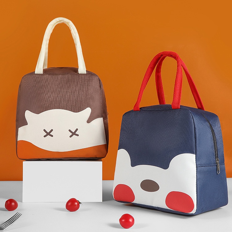 𝗘𝗕𝗦 ✅ PA074 Tas Bekal Karakter Motif Lucu Cute Lunch Cooler Bag Makanan Aluminium Kotak Makan