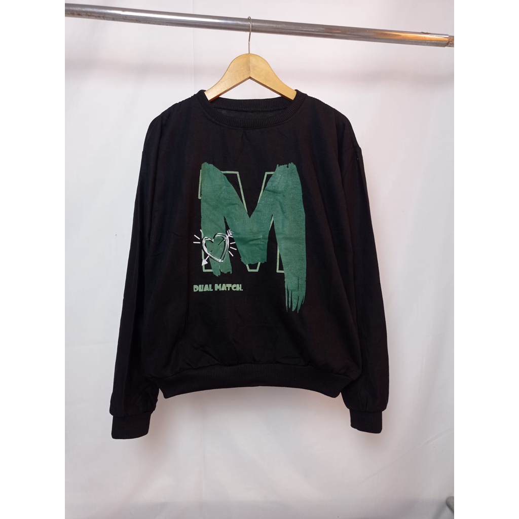 Sweater Dualmatch - Korean Style Sweatshirt - Pakaian Wanita Dan Pria