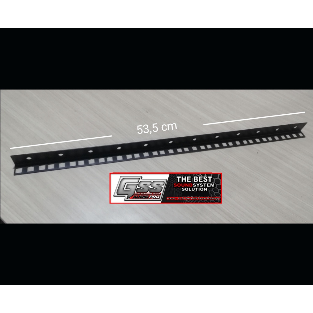 Besi Lis Siku Lubang Rak Hardcase 12U