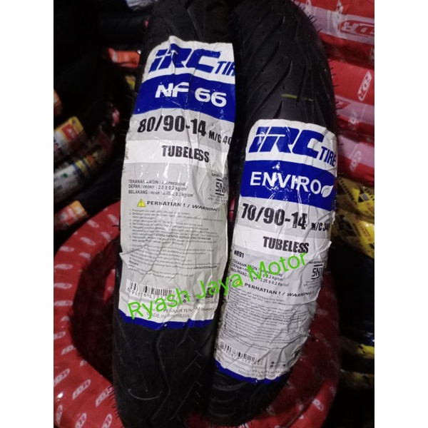 Paket Ban Tubeless 70/90-14 &amp; 80/90-14 for Mio sporty/smile/Fino/X-Ride/Xeon/rc/Mio M3/Soul/GT/Soul GT 125/Beat karbu/Scoopy karbu/Spacy karbu