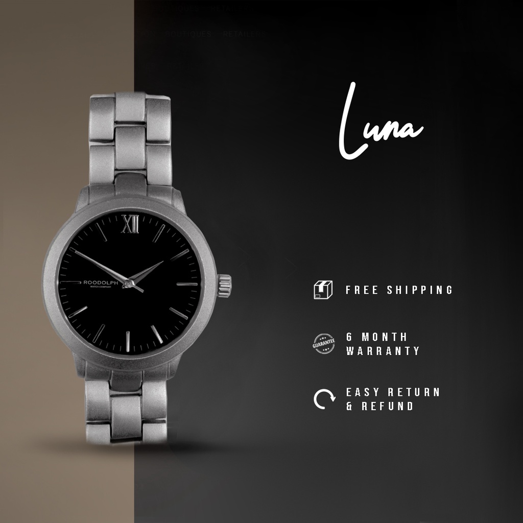 Roodolph Watch - Luna Light Grey | Jam Tangan Wanita | Jam Tangan Analog