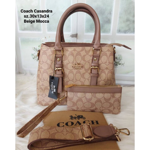 Coc Casandra  3 ruang  Top Handle  free dompet