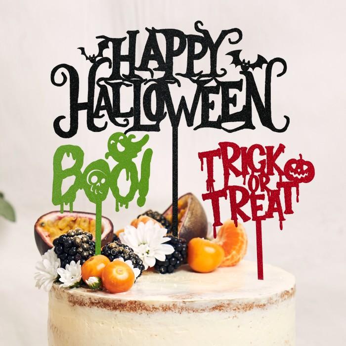 Halloween acrylic cake topper | Hiasan Kue Halloween akrilik