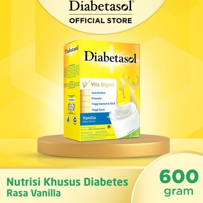 

[ COD ] DIABETASOL SUSU NUTRISI DIABETES 600GR RASA VANILLA-COKLAT-CAPPUCINO