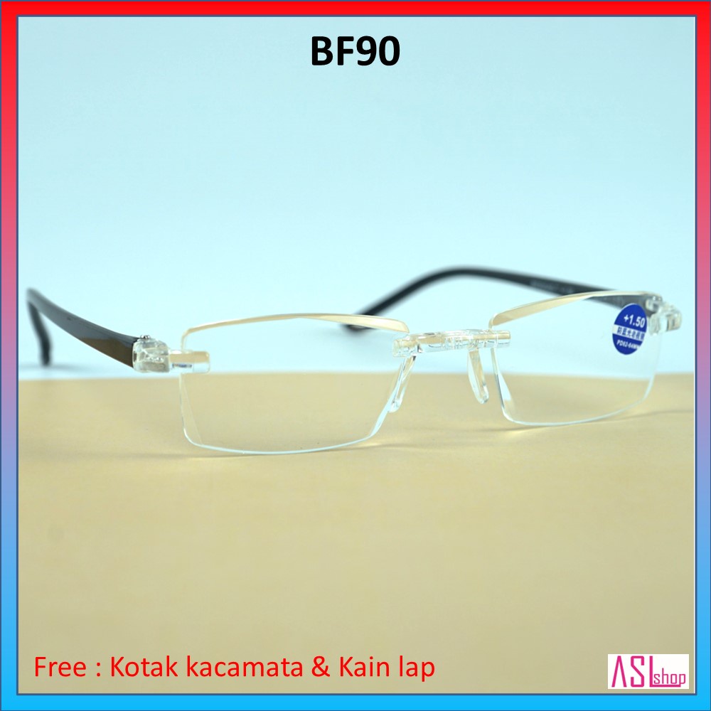 FRAME KACAMATA KHUSUS BACA (BF905AB) LENSA BLUERAY/BLUECUT