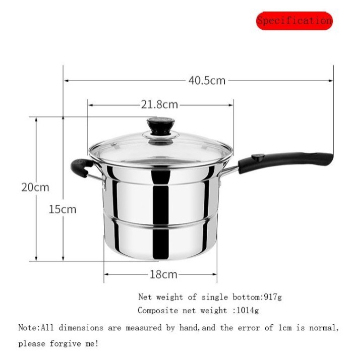 barokah gamis Korean Deep Fryer Streamer Pan Stainless Anti Karat High Quality