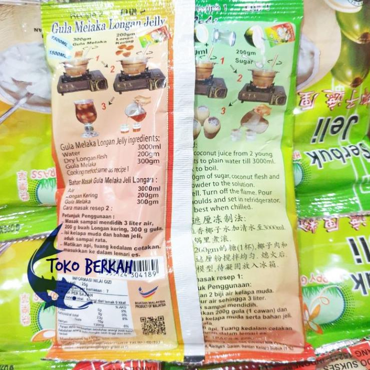 

HARGA GROSIR Serbuk Jeli Kelapa Happy Grass 225gr / Coconut Jelly Powder 