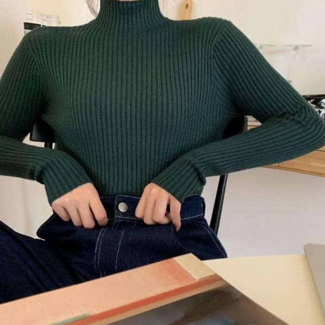 AJWPedia Inner Rajut Turtleneck Premium Lengan Panjang Import Termurah