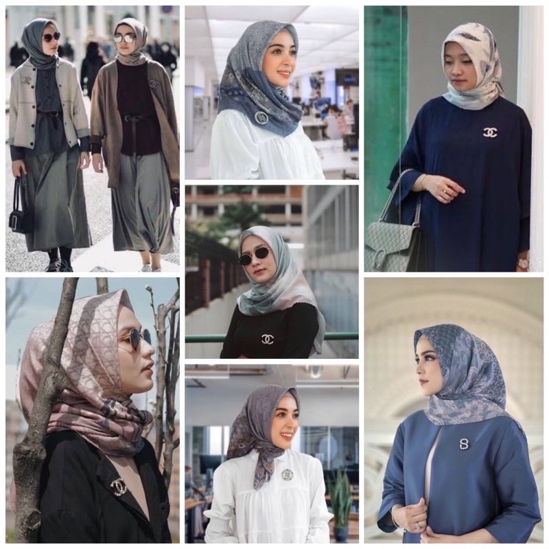 Bross Hijab Chanel Branded Medium C1