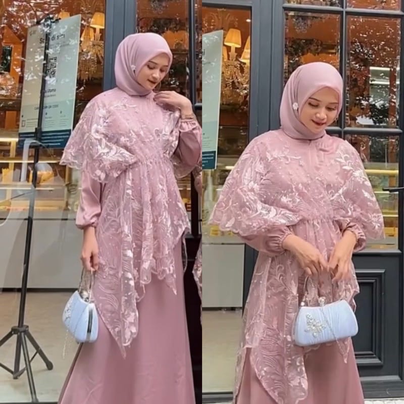 Salwa Dress BAHAN SILK PREMIUM M-XXL  / BAJU DEWASA MURAH TERBARU 2022 / Gamis Kondangan / DRESS KONDANGAN / DRESS PESTA / DRESS TERBARU 2022 / DRESS BROKAT