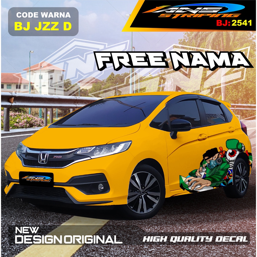 STIKER HONDA JAZZ / STICKER DECAL MOBIL JAZZ / DECAL STICKER MOBIL HONDA JAZZ , BRIO / STICKERMOBIL