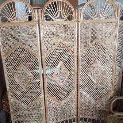 Sketsel /Penyekat Ruangan Dari Rotan Asli Alami