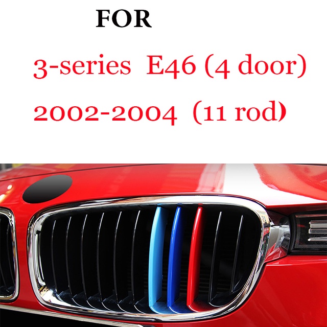 3 Pcs Strip Trim Grill Depan Mobil Balap Untuk BMW 1 2 3 4 5 6 7 Series E46 E39 E87 E88 E60 E61 E90 E92 F20 F30 F34 F22 F45 F10 F36 F06 F40 F30 F45 G32 G11 Z4 E85