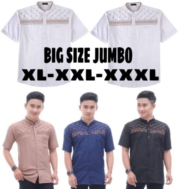 Recomended ( Koko jumbo bordir xxl xxxl )Baju koko bordir dewasa lengan pendek koko dewasa big size 