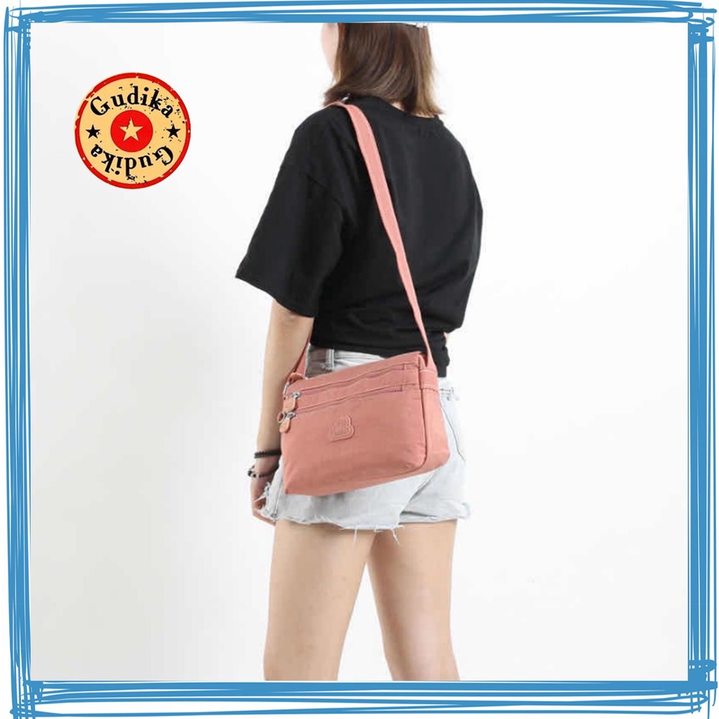 GUDIKA 5117 Original - Tas Selempang Wanita Gudika Anti Air Import - Tas Wanita Selempang Bahu Korea Kekinian Terbaru Bahan Nylon Waterproof - tas gudika bag - slingbag - tas mini - bag - tas cewek - fashion - branded - tas - slempang - termurah - ori