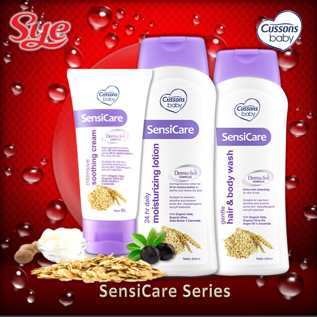 BPOM CUSSONS BABY SENSICARE SERIES / CUSSONS LOTION Kult Bayi Sensitif / SENSI CARE / SYE