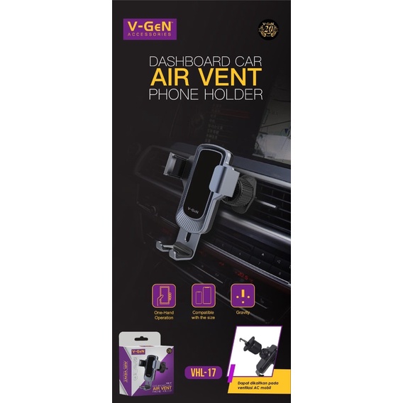 VGEN V-GeN VHL-17 VHL-18 Dashboard Car Phone Air Vent Holder HP Mobil