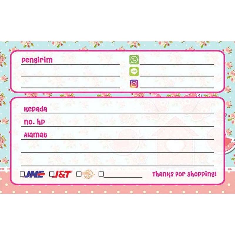 

Stiker pengiriman free desain