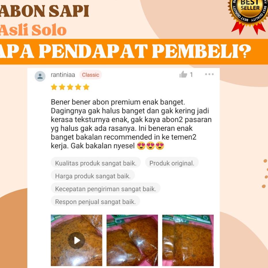 

✨TERBARU✨ ABON SAPI 100% DAGING ASLI | HALAL | ABON SAPI ASLI SOLO RASA ORIGINAL DAN RASA PEDAS 100gr | A07 buruan